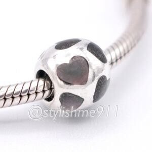 Authentic PANDORA Love Me Black Mother of Pearl Charm - 790398MPB